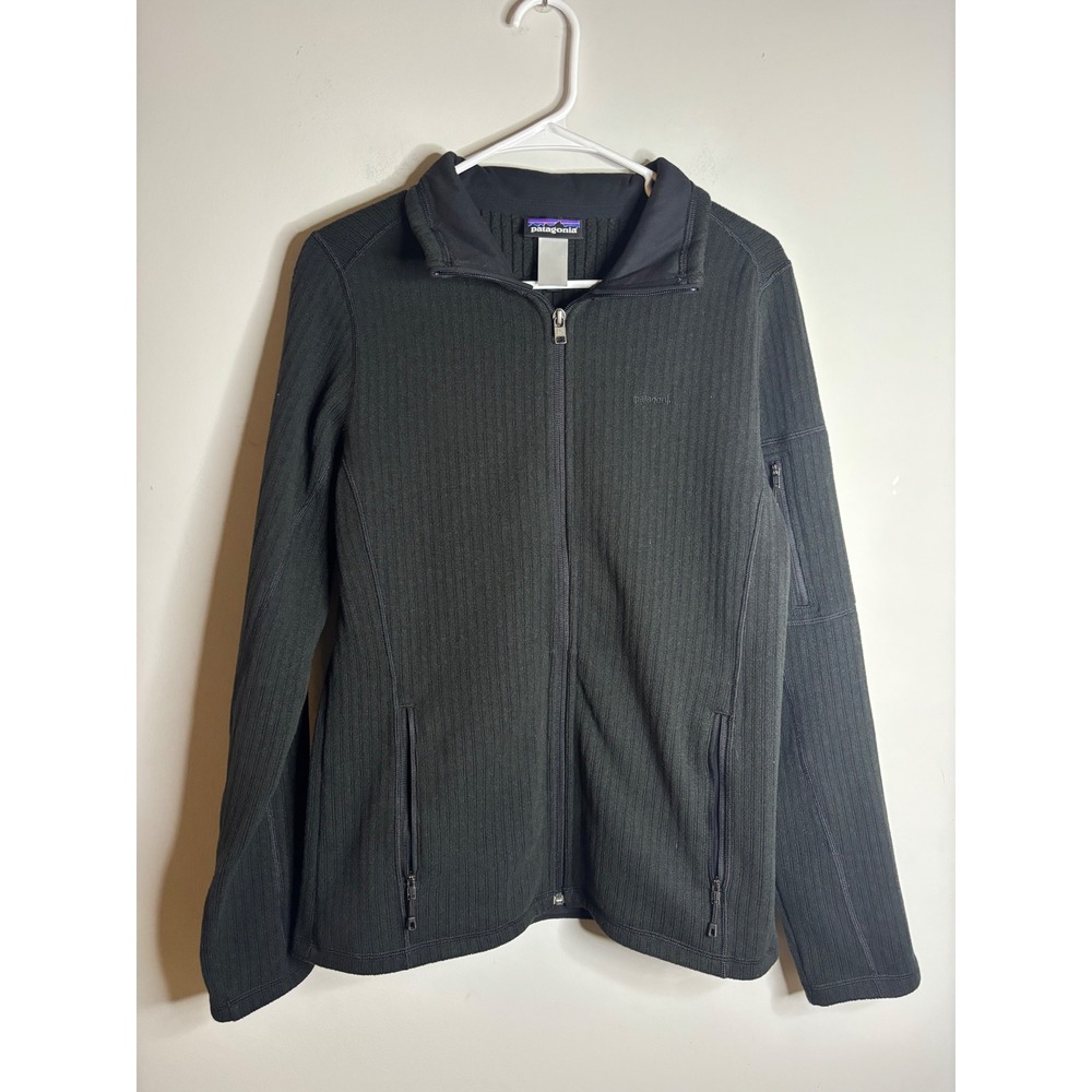 Patagonia Black Full Zip Fleece Jacket Women Size S